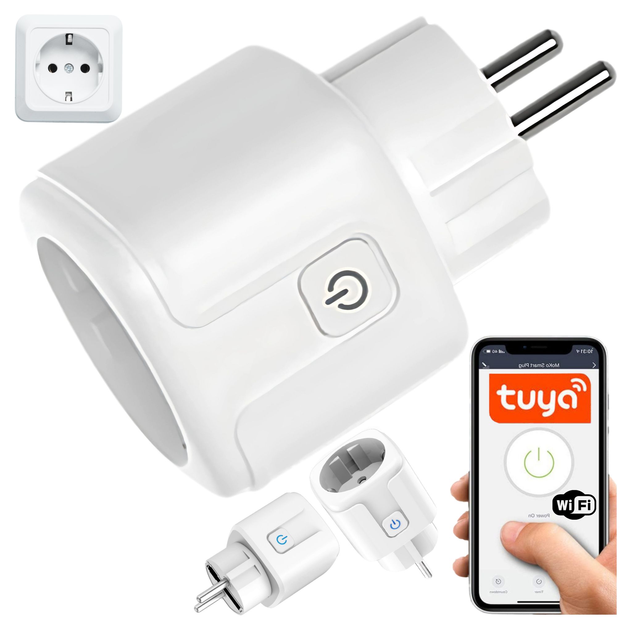 Intelligente Wlan-steckdose, Intelligenter Tuya-wattmeter, Programmierer, Zeitschaltuhr