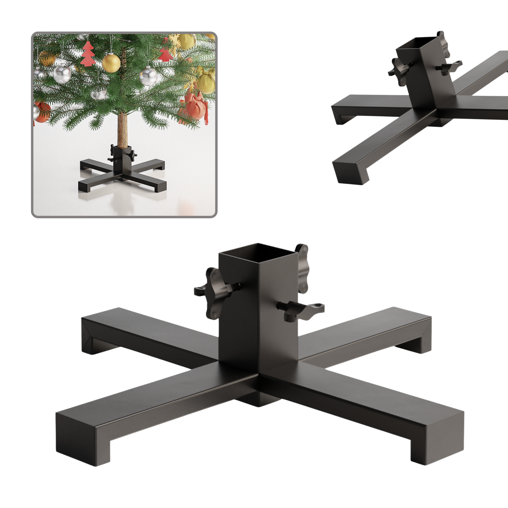 Weihnachtsbaumständer Für Einen Weihnachtsbaum, Großes Stahlprofil