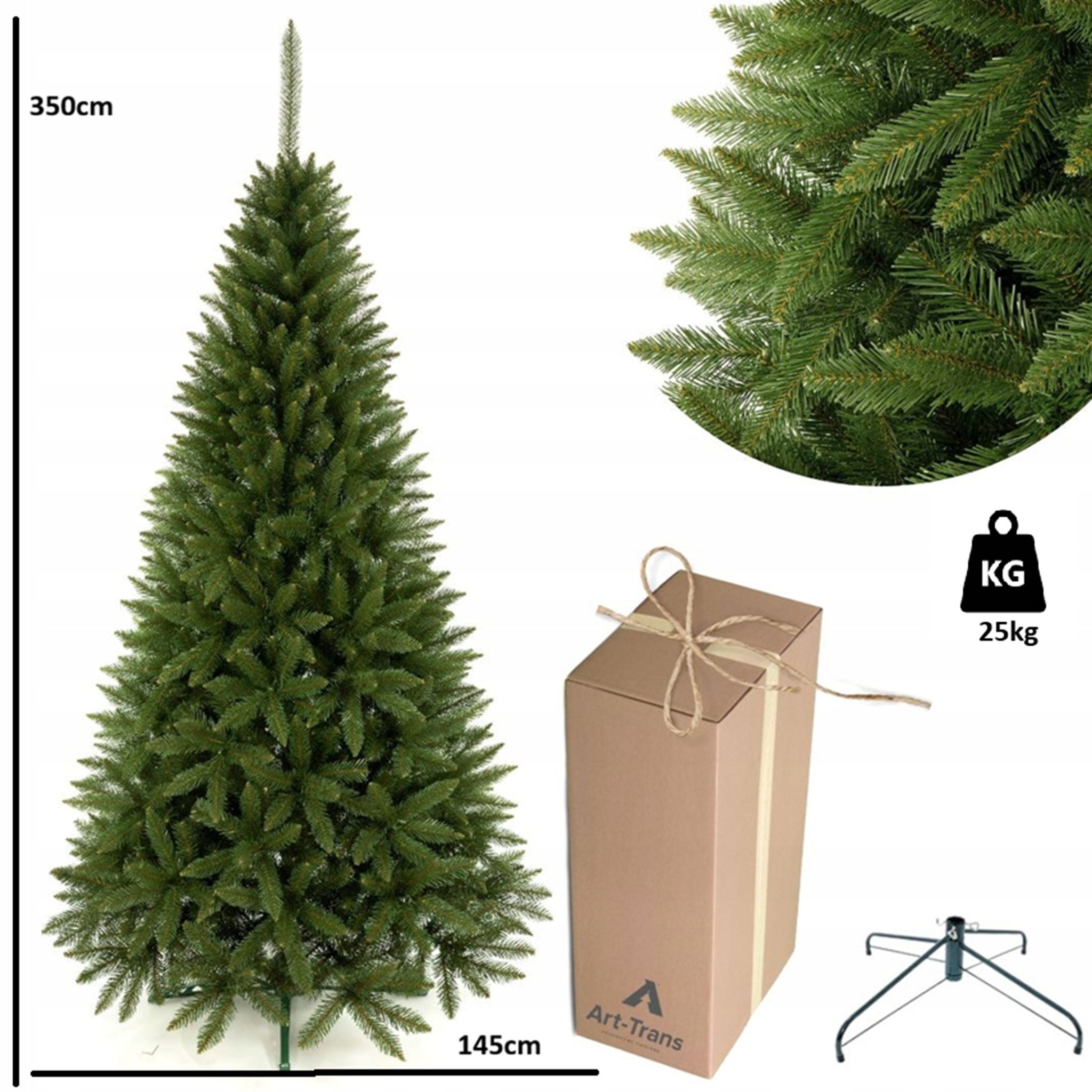 Künstlicher Weihnachtsbaum, Kaukasische Fichte, 350 Cm