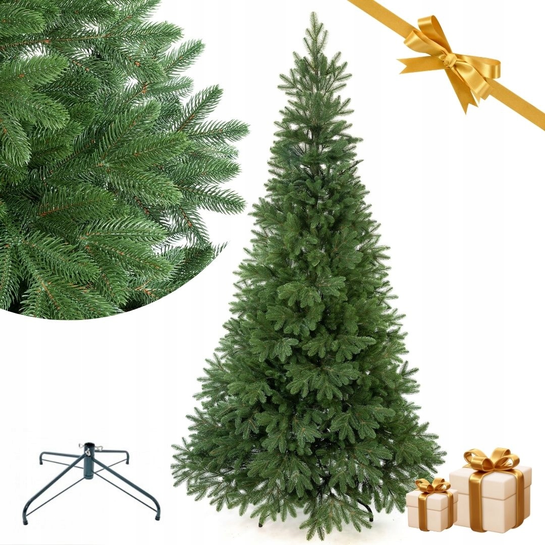 Exklusiver Künstlicher Weihnachtsbaum Aus 100 % Pe, 3d-grün, Realtree, Naturgetreu, 220 Cm