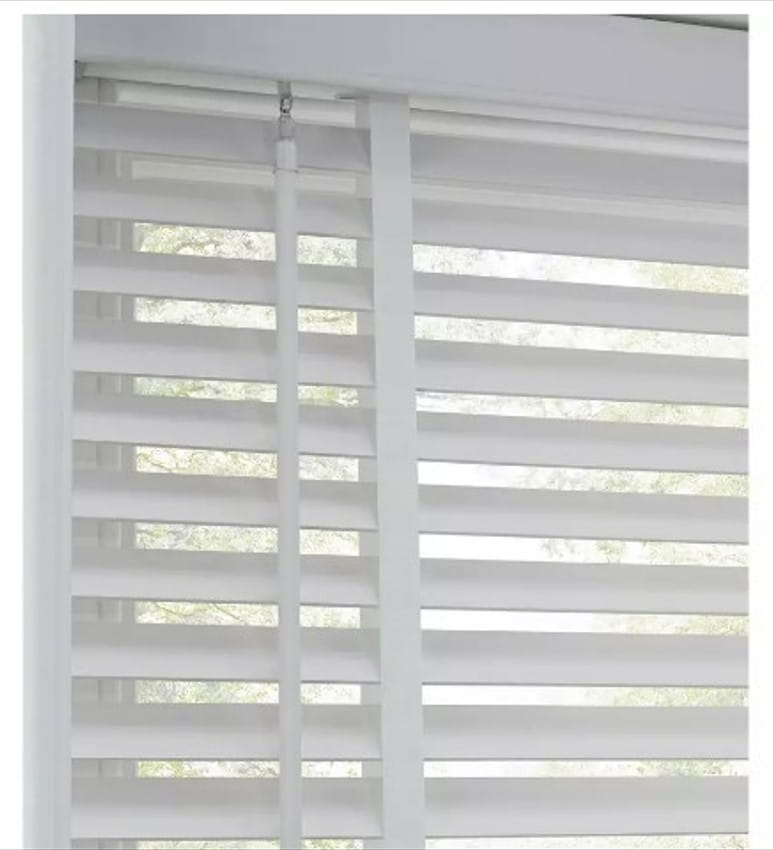 Jalousie 60x180cm Weiß - Holzoptik