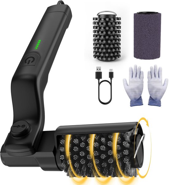 Elektrische Grillbürste – Grillbürste – Reinigungsbürste – Zur Reinigung Von Grillrosten – Nylon – Schwarz