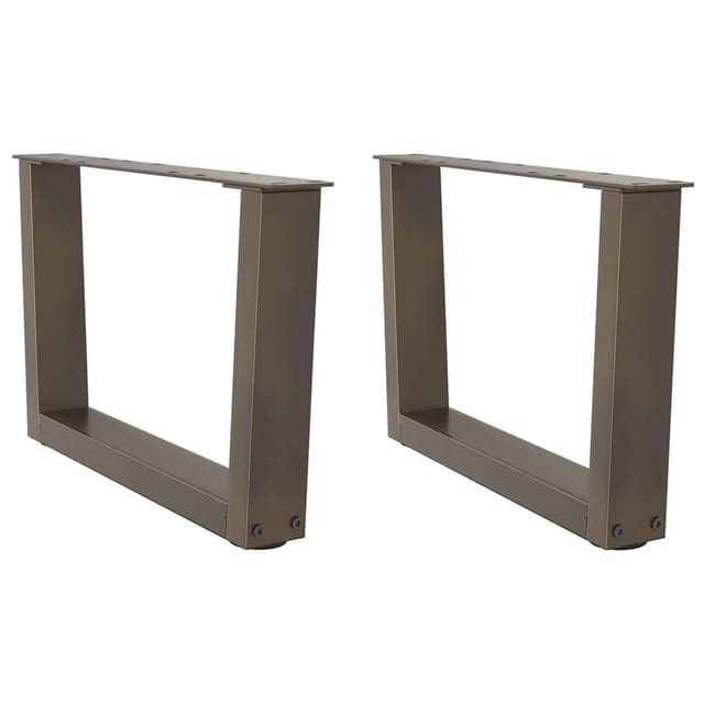 vidaXL Couchtischbeine V-Form 2 Stk Naturstahl 60x30-31,3 cm Stahl 4012615