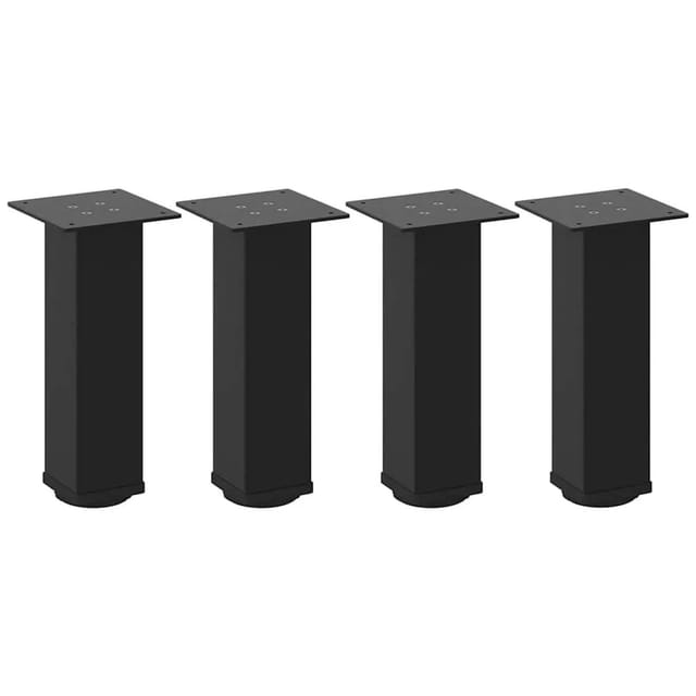 vidaXL Couchtischbeine 4 Stk Schwarz 30-32 cm Stahl 4012460