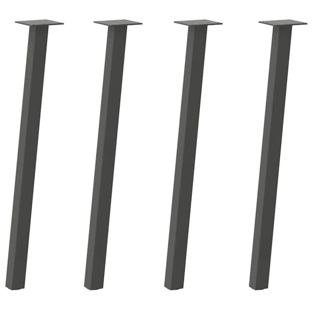 vidaXL Konsolentischbeine 4 Stk Anthrazit 72 cm Stahl 4012494