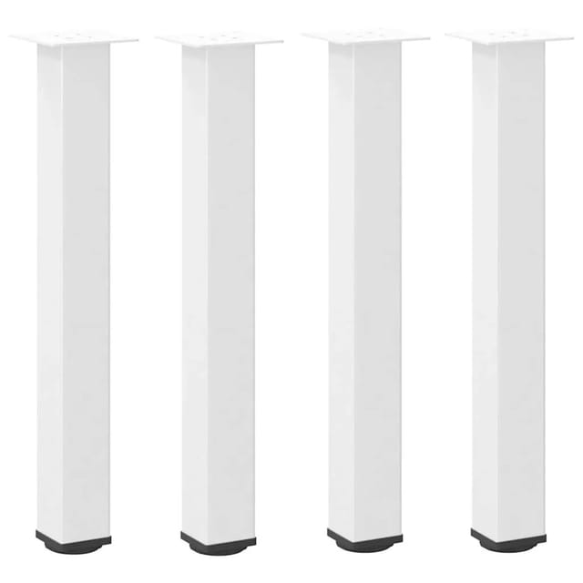 vidaXL Konsolentischbeine 4 Stk Weiß 72-74 cm Stahl 4012469