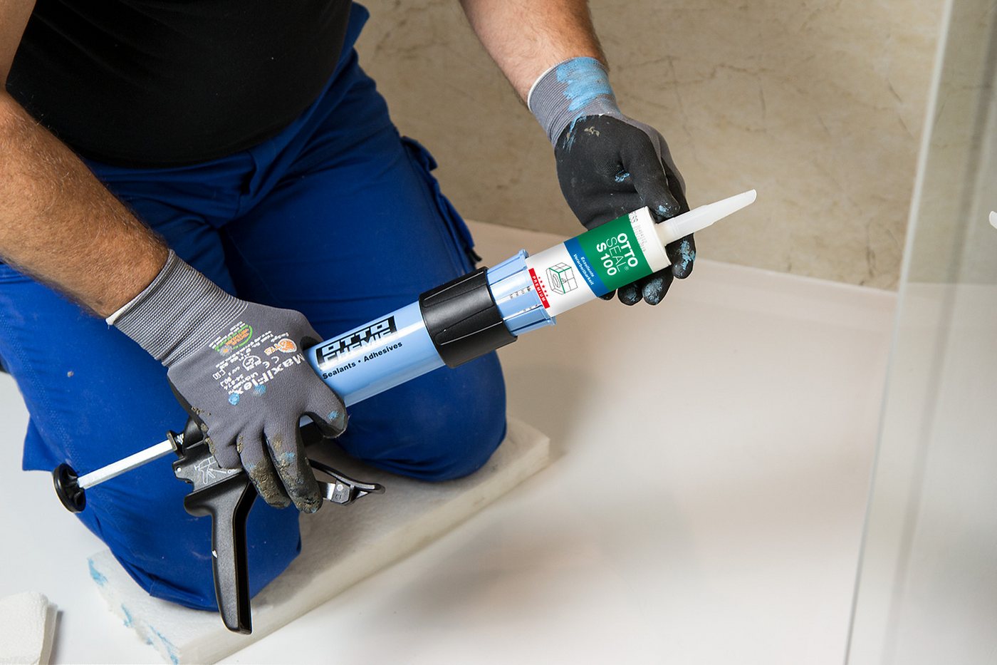 Ottoseal S100 Premium-sanitär-silikon 300ml C45 Chinchilla Bild 4
