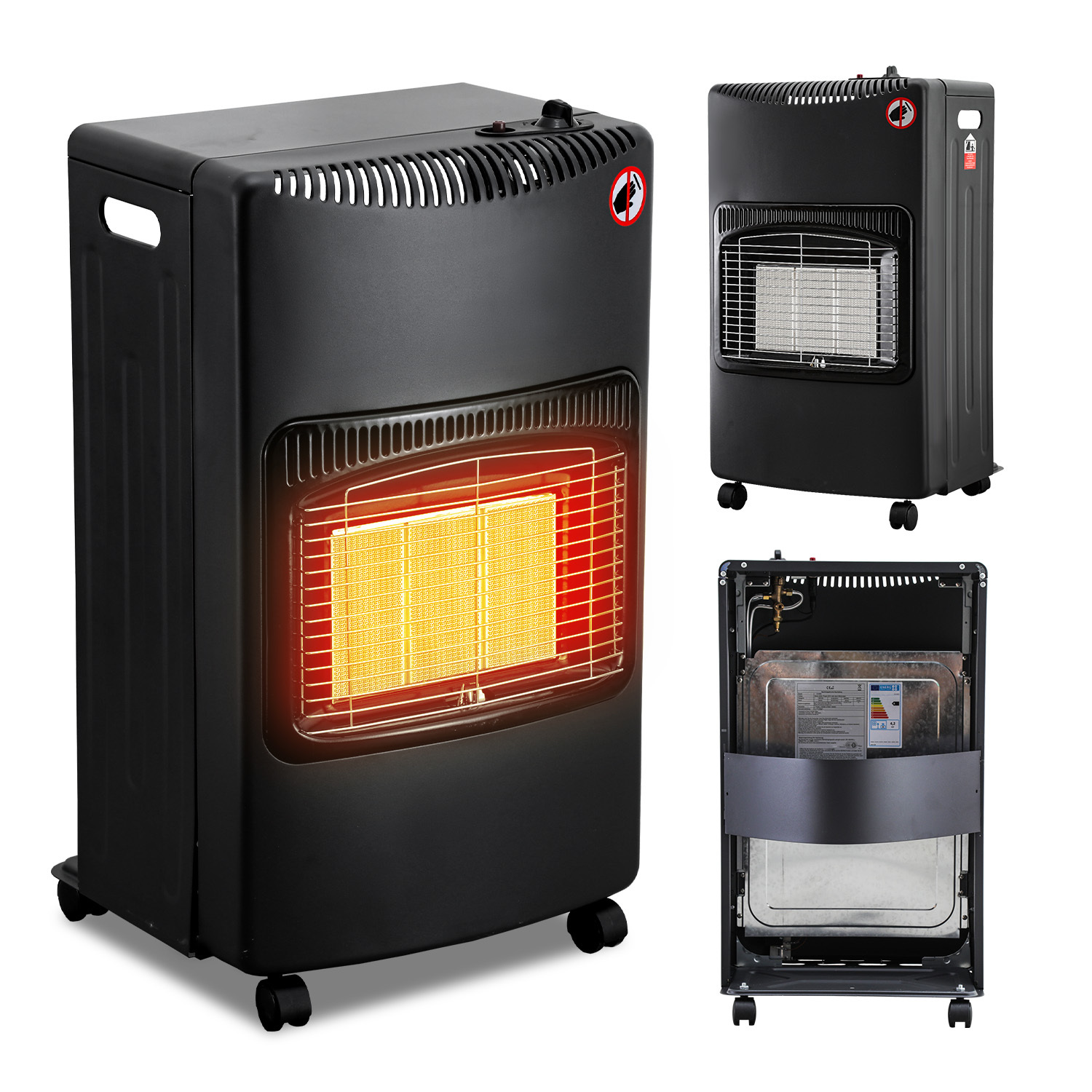 Randaco Gasheizung 4,2 Kw Mit Infrarotwärme Und 3 Heizstufen