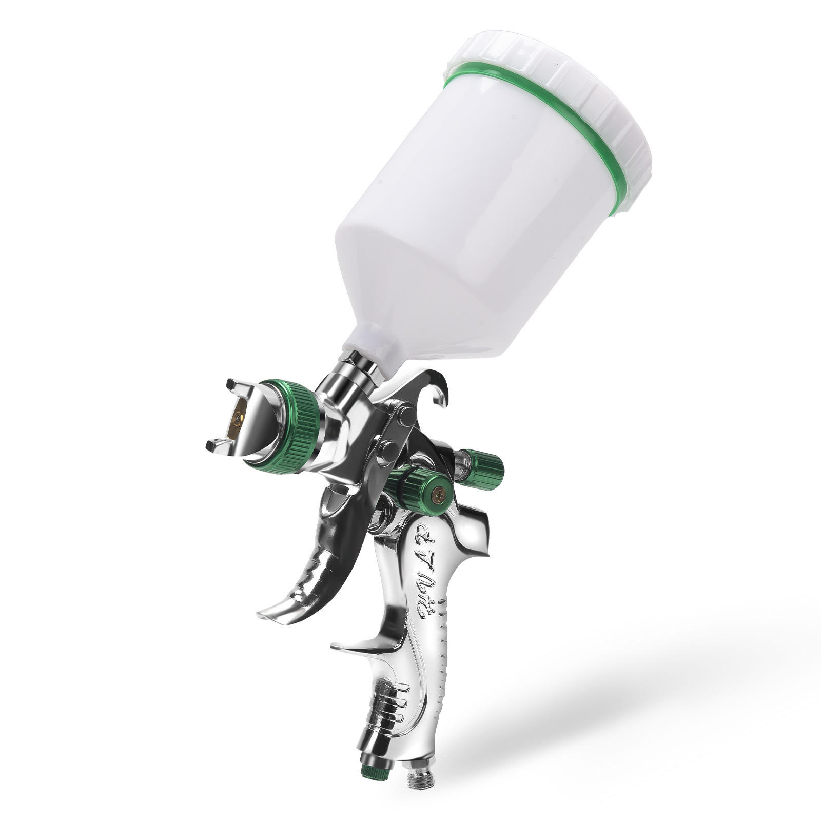 Randaco Hvlp Druckluft-lackierpistole Mit 600 Ml Becher Und 3 Düsen 1,4/1,7/2,0 Mm, Einstellbare Spritzpistole Für Auto Und Möbel