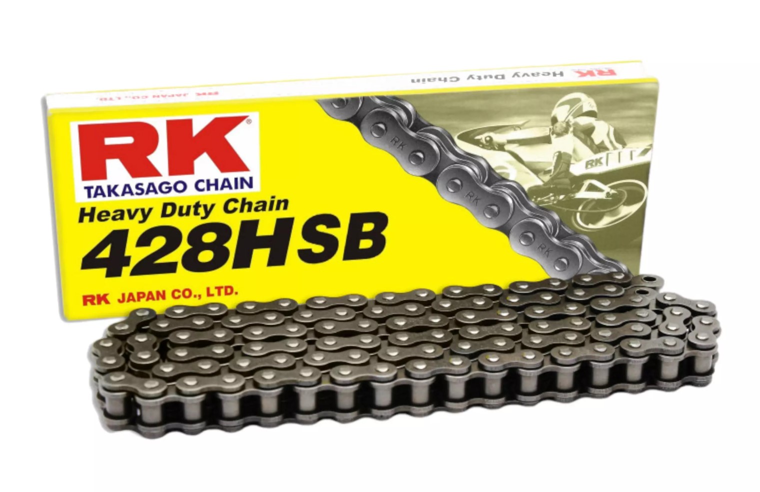 Rk Antriebskette 428hsb-140 Verschluss (cl) Standardfarbe Enthalten (kapazität: Bis Zu 200 Ccm) (24,2 Kn)
