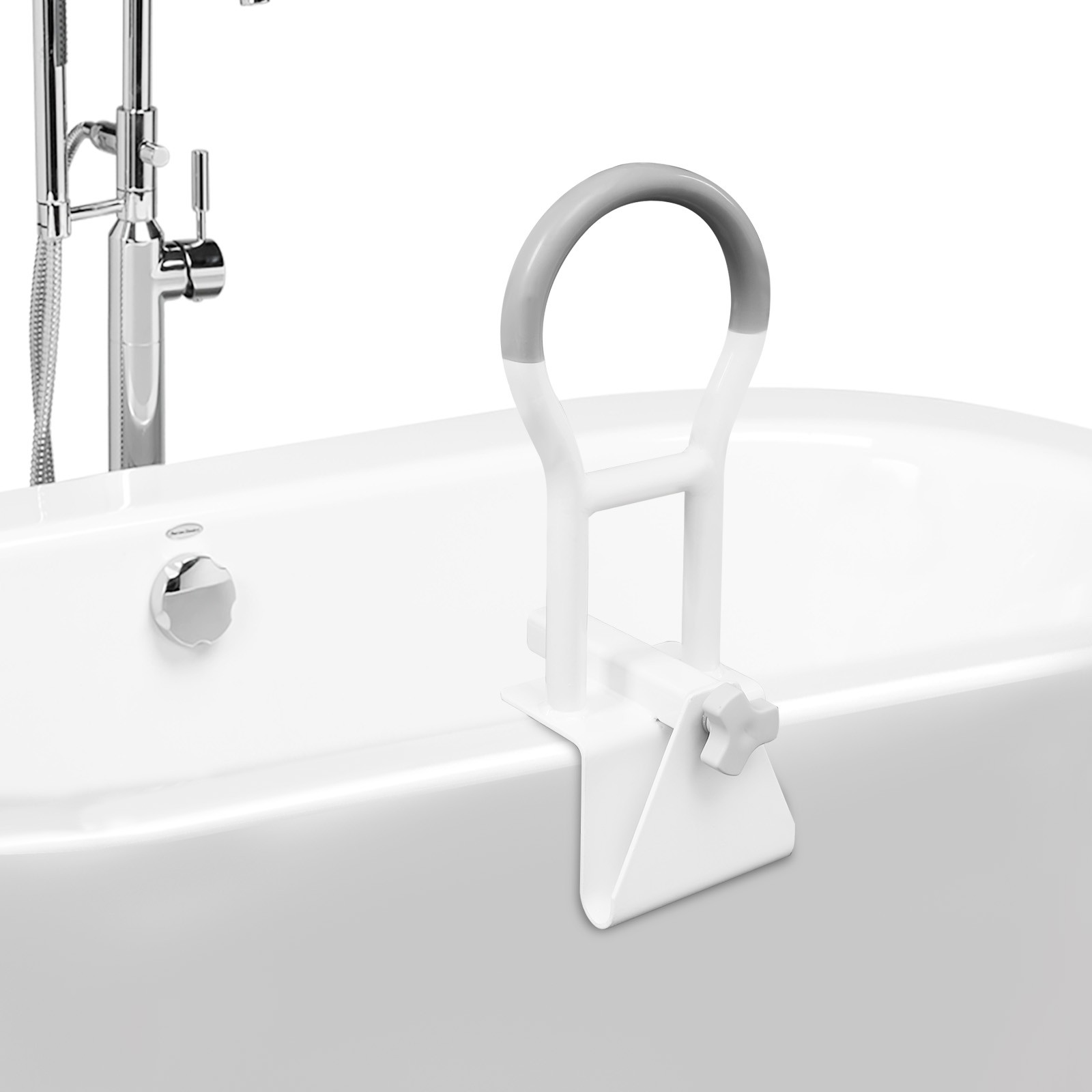 Haltegriff Für Die Badewanne Für Senioren, Haltegriffe Für Das Badezimmer, Weiß, Haltegriff Zum Ein- Und Aussteigen, Grau (≥ 8 Cm)