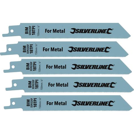 5 Bimetall-säbelsägeblätter Für Feine Metallschnitte