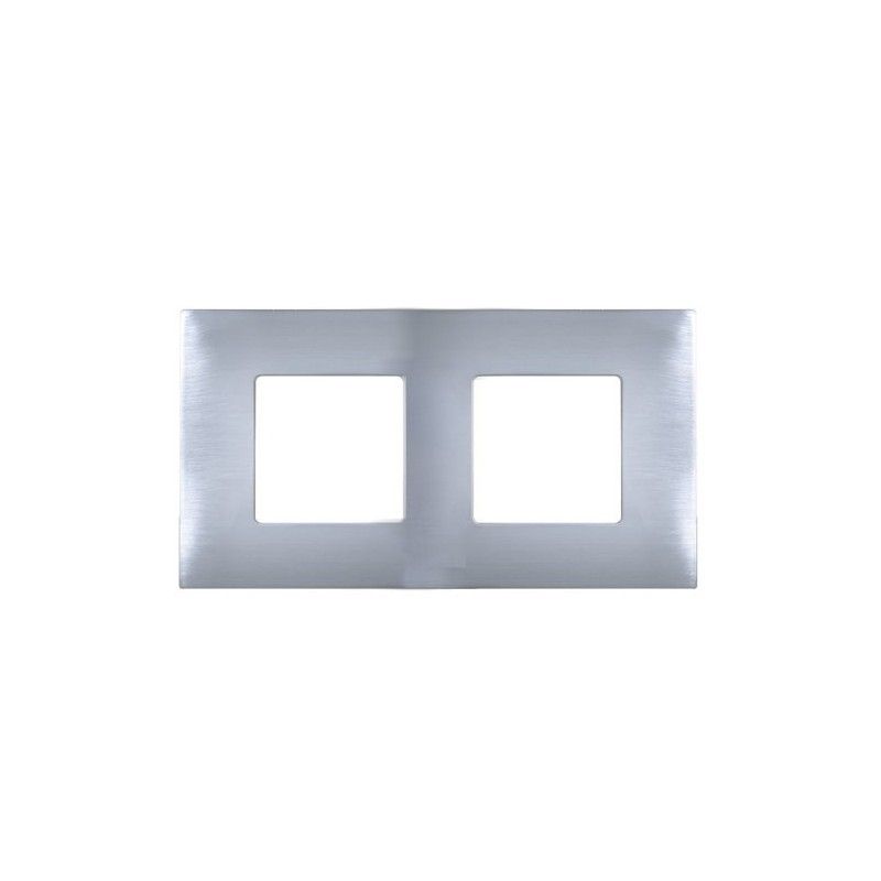 Wechseldeckel Edelstahl 2 Elemente Simon 27 Play 2700627-042