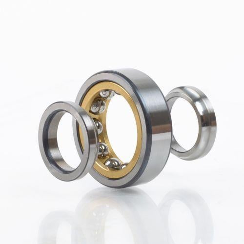 Skf - Vierpunktlager Qj203 N2mac2l Id 17mm Ad 40mm Breite12mm