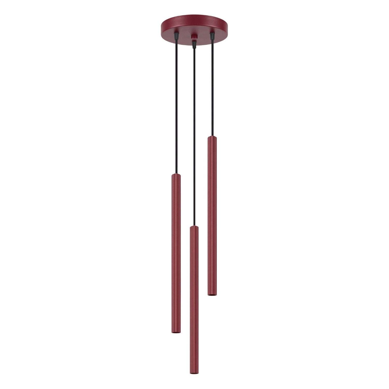 Pendelleuchten Arche Burgund 3xg9 20cm Stahl Sollux