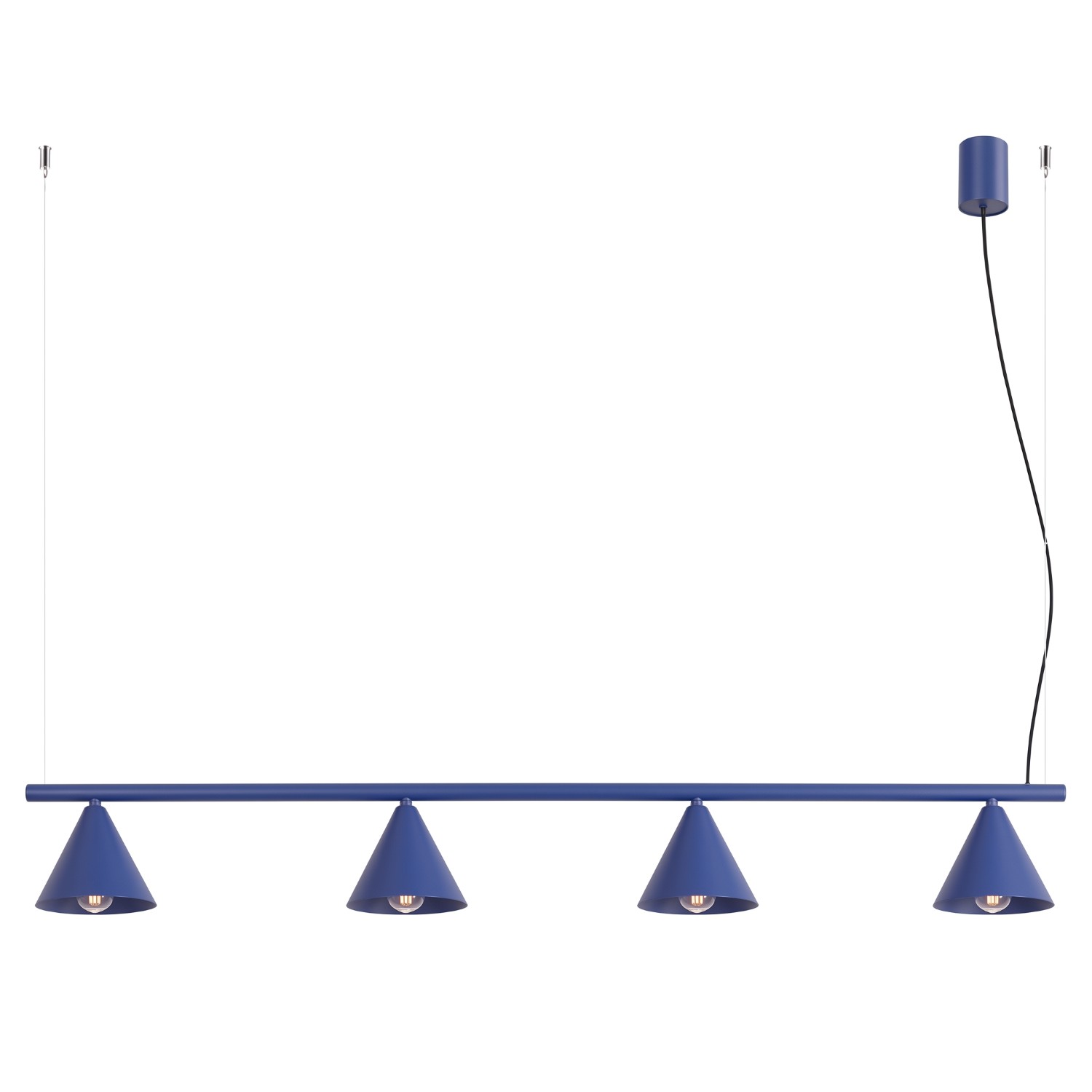 Kronleuchter Nox Ultramarin 4xe14 122cm Stahl Sollux