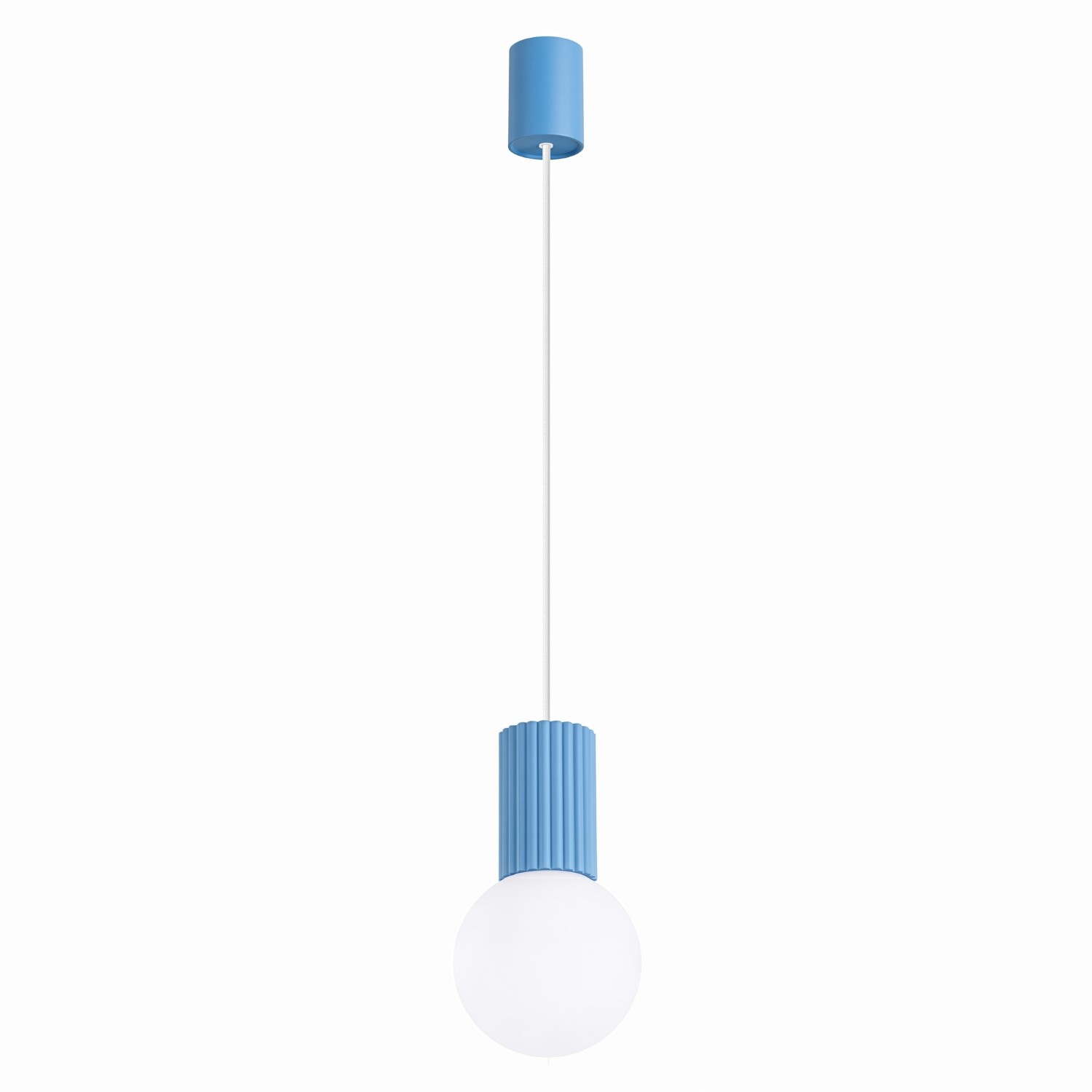 Pendelleuchten Halo Hellblau 1xg9 12cm Aluminium Sollux