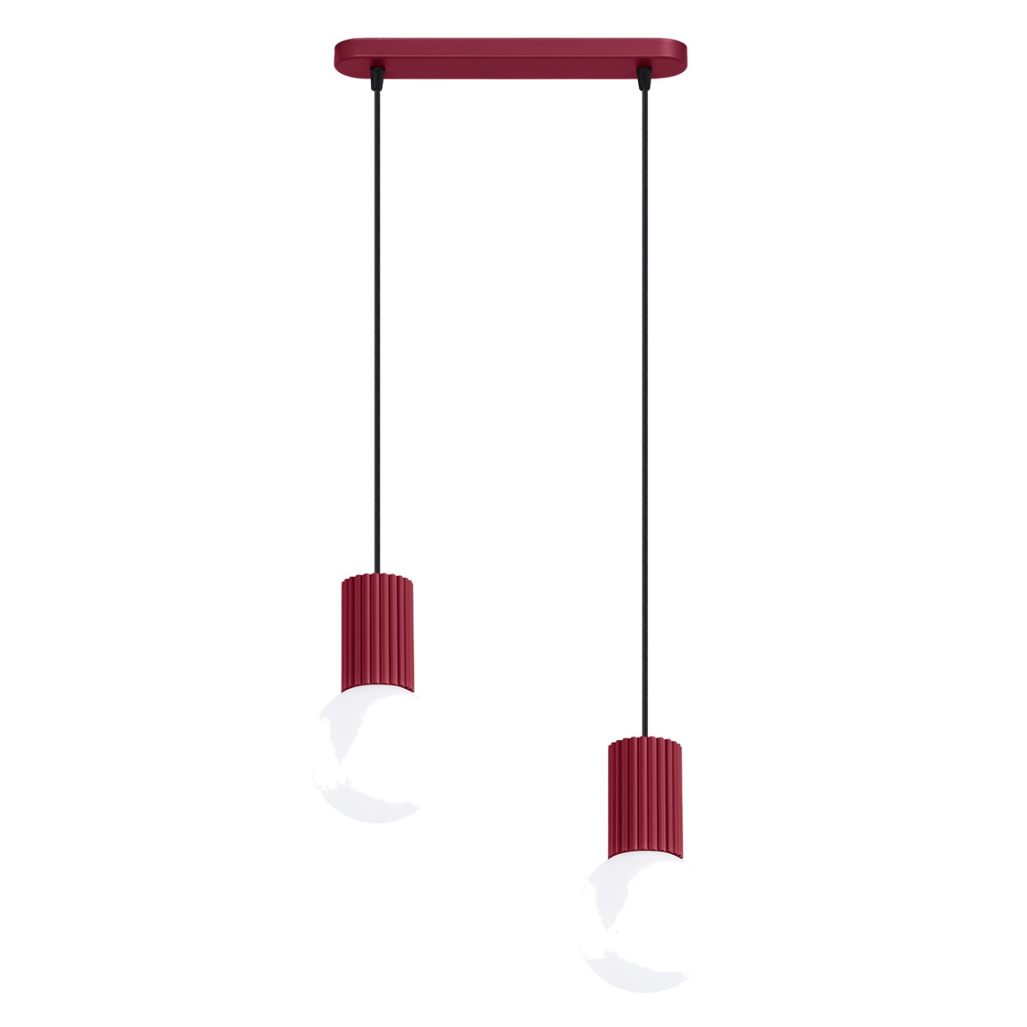 Pendelleuchten Halo Burgund 2xg9 33.5cm Aluminium Sollux