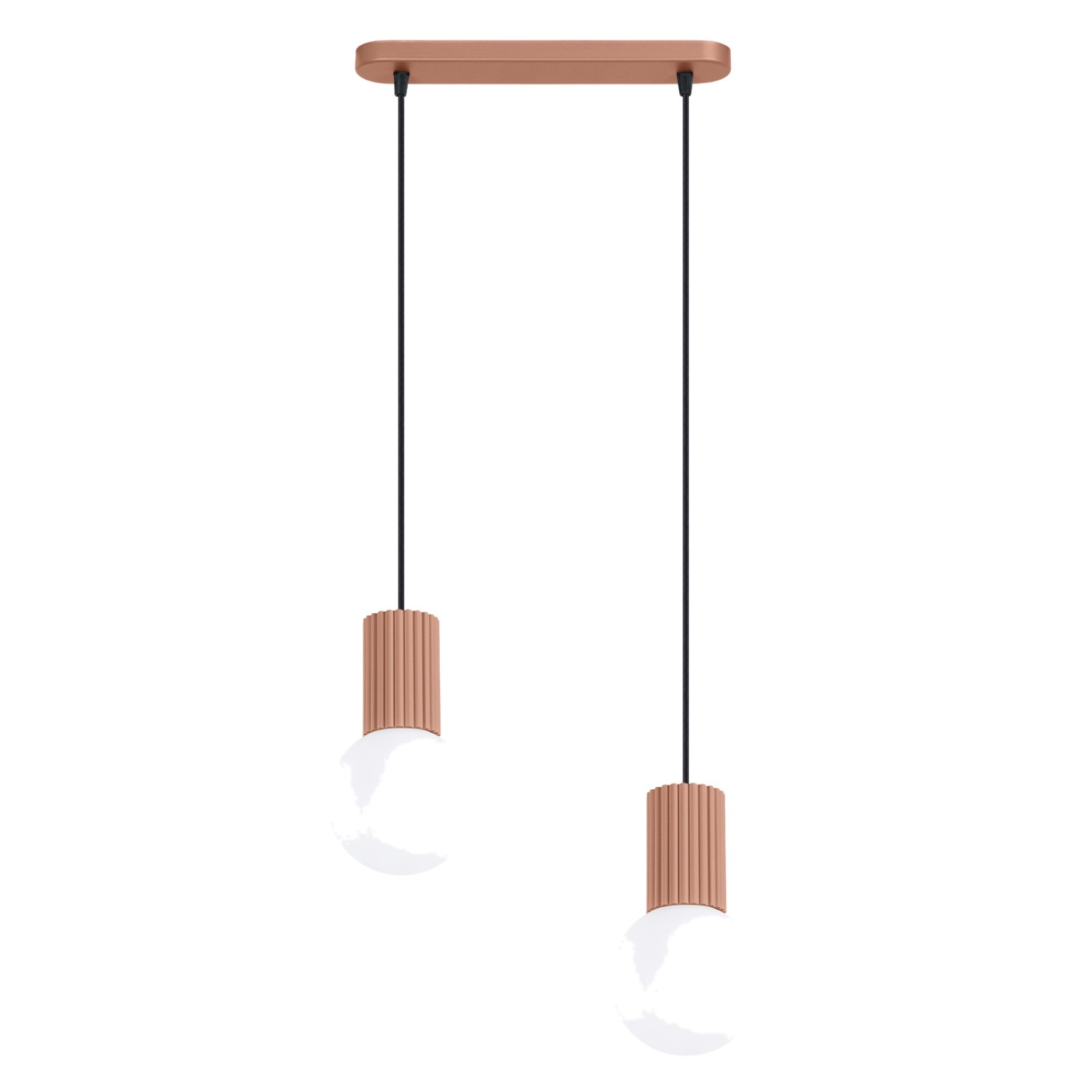 Pendelleuchten Halo Mocca 2xg9 33.5cm Aluminium Sollux