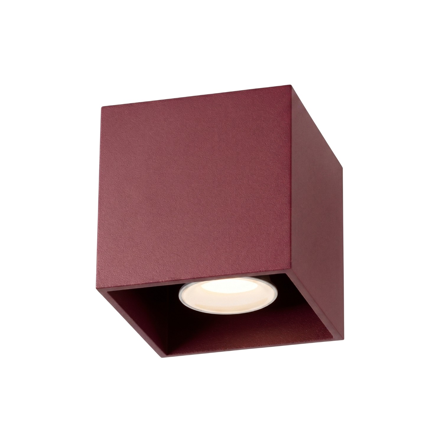 Deckenleuchten Quad Burgund 1xgu10 10cm Aluminium Sollux