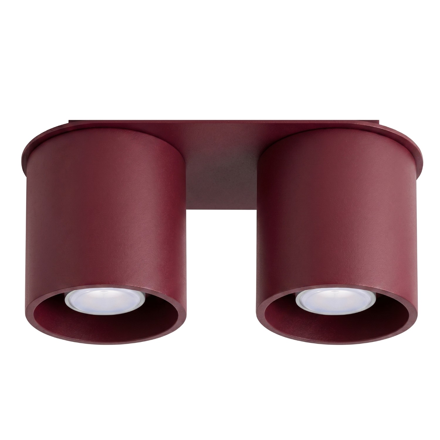 Deckenleuchten Orbis Burgund 2xgu10 26cm Aluminium Sollux