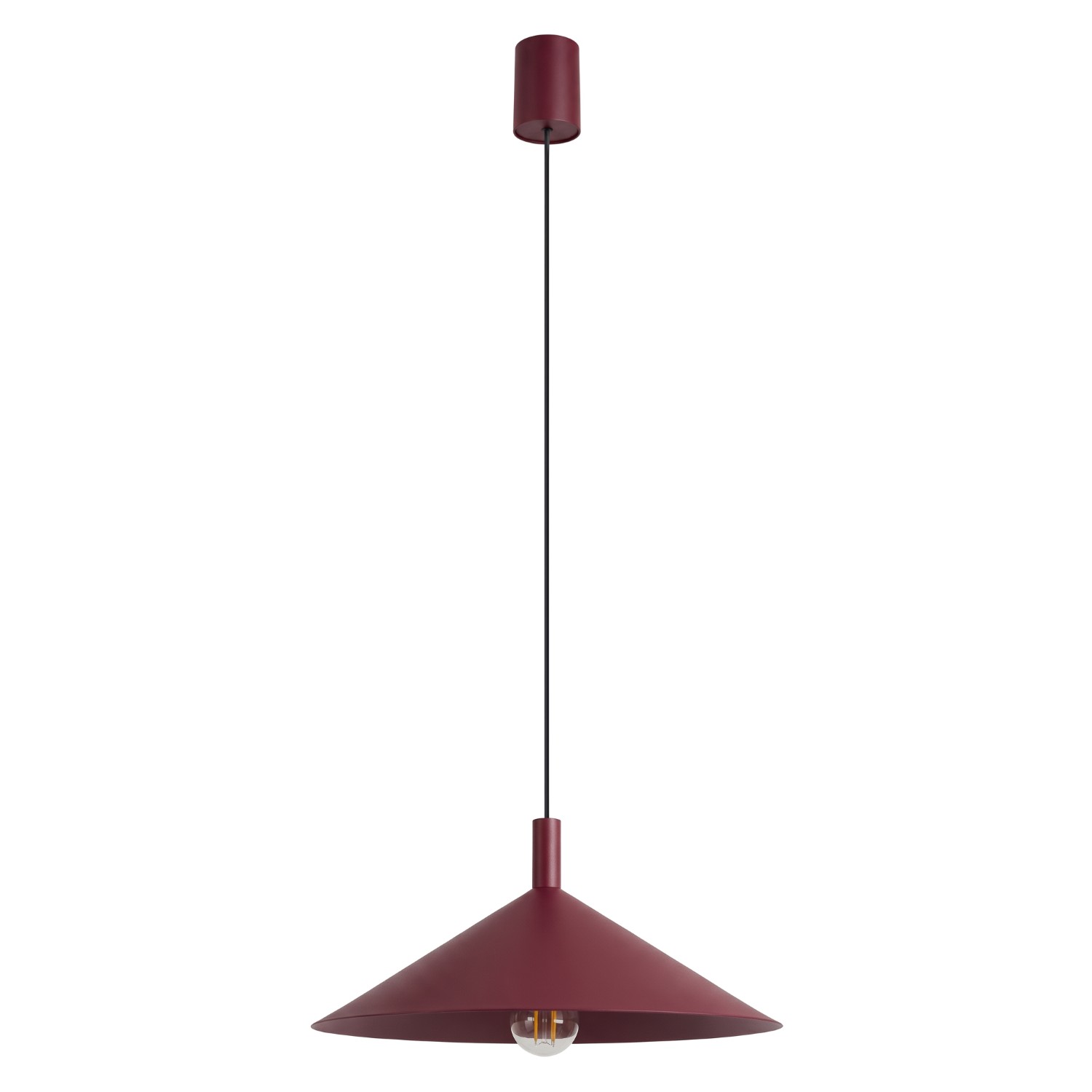 Pendelleuchten Nox Burgund 1xe27 40cm Stahl Sollux