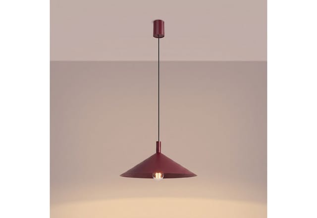 Pendelleuchten Nox Burgund 1xe27 40cm Stahl Sollux