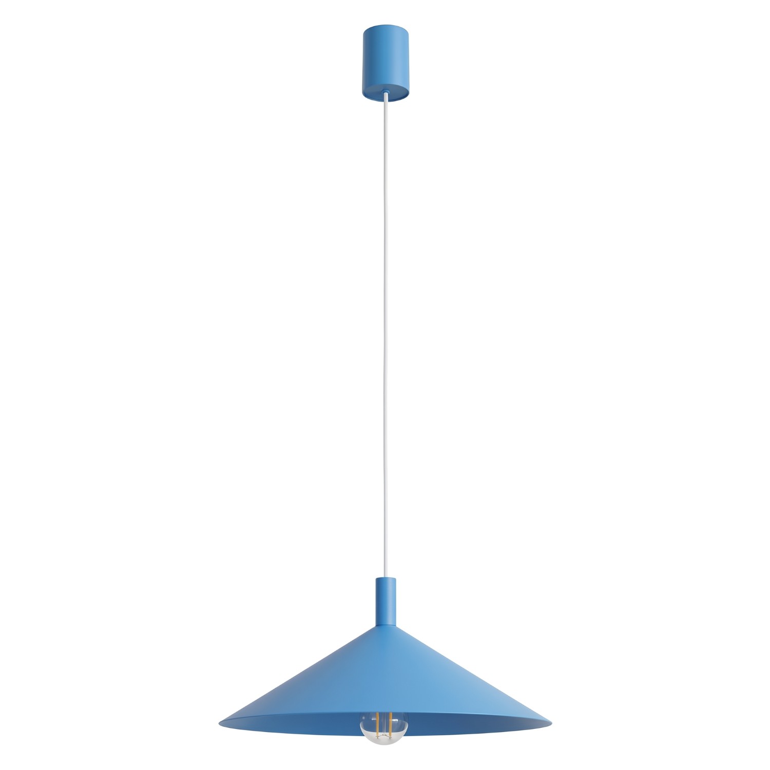 Pendelleuchten Nox Hellblau 1xe27 40cm Stahl Sollux