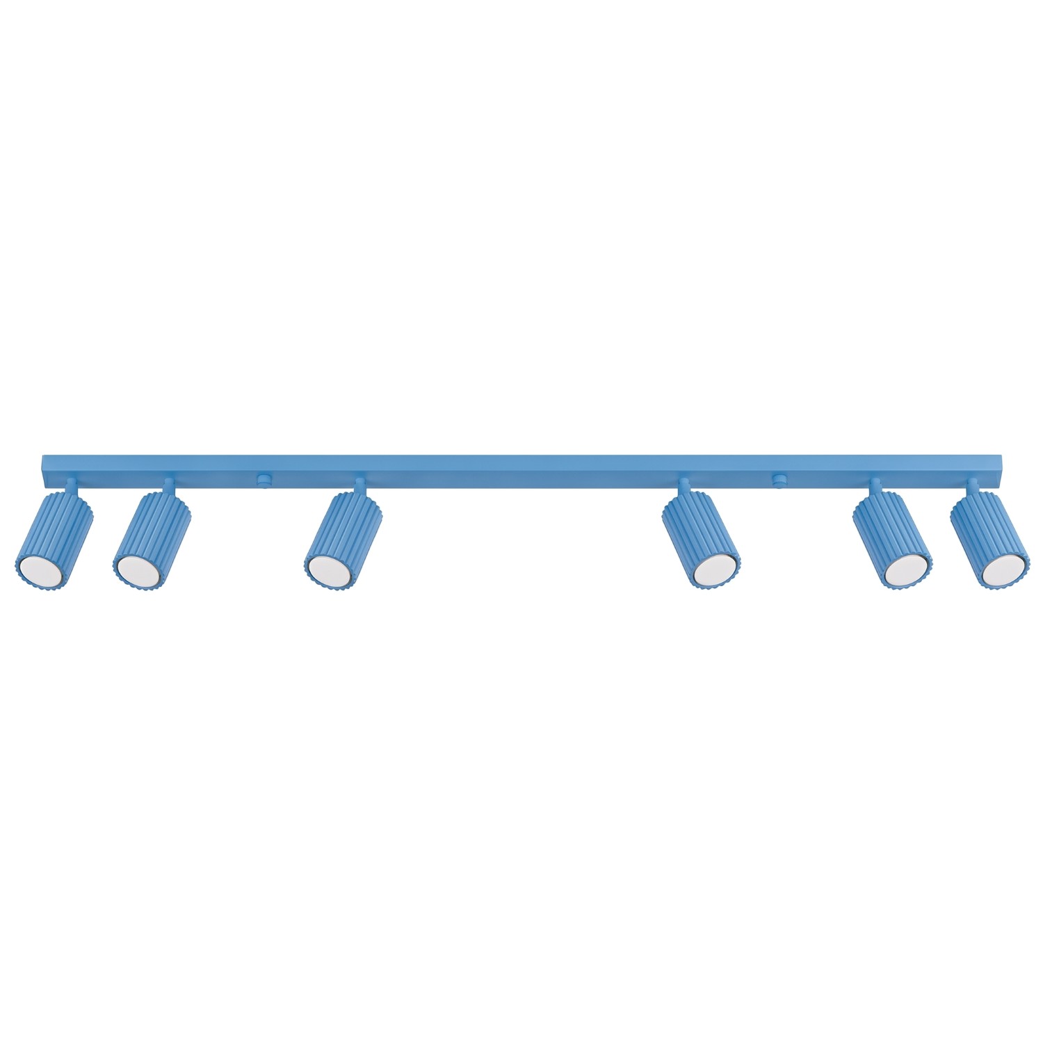 Deckenleuchten Karbon Hellblau 6xgu10 117cm Sollux