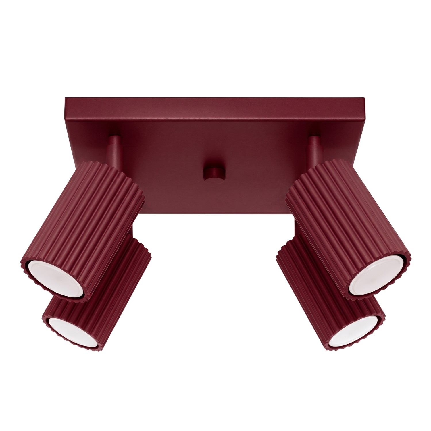 Deckenleuchten Karbon Burgund 1xgu10 25cm Aluminium Sollux