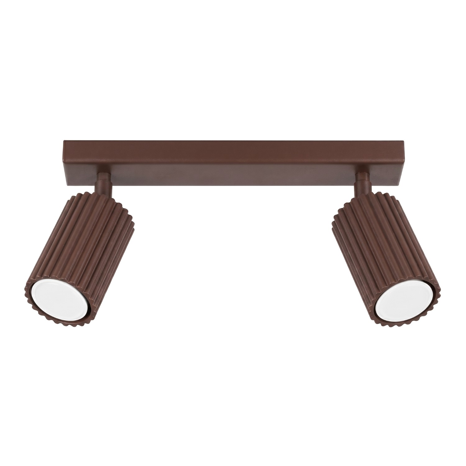 Deckenleuchten Karbon Braun 1xgu10 30cm Aluminium Sollux