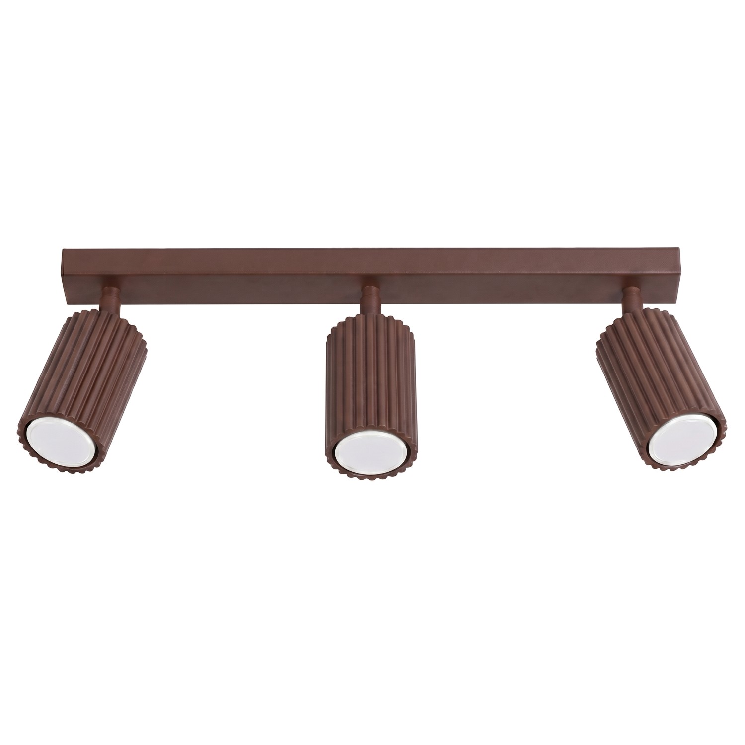 Deckenleuchten Karbon Braun 3xgu10 45cm Aluminium Sollux
