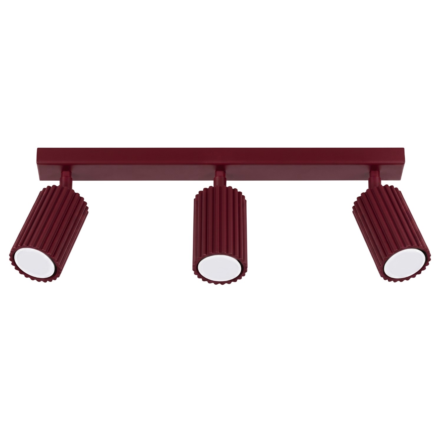 Deckenleuchten Karbon Burgund 3xgu10 45cm Aluminium Sollux