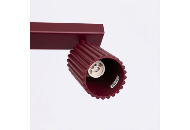 Deckenleuchten Karbon Burgund 3xgu10 45cm Aluminium Sollux