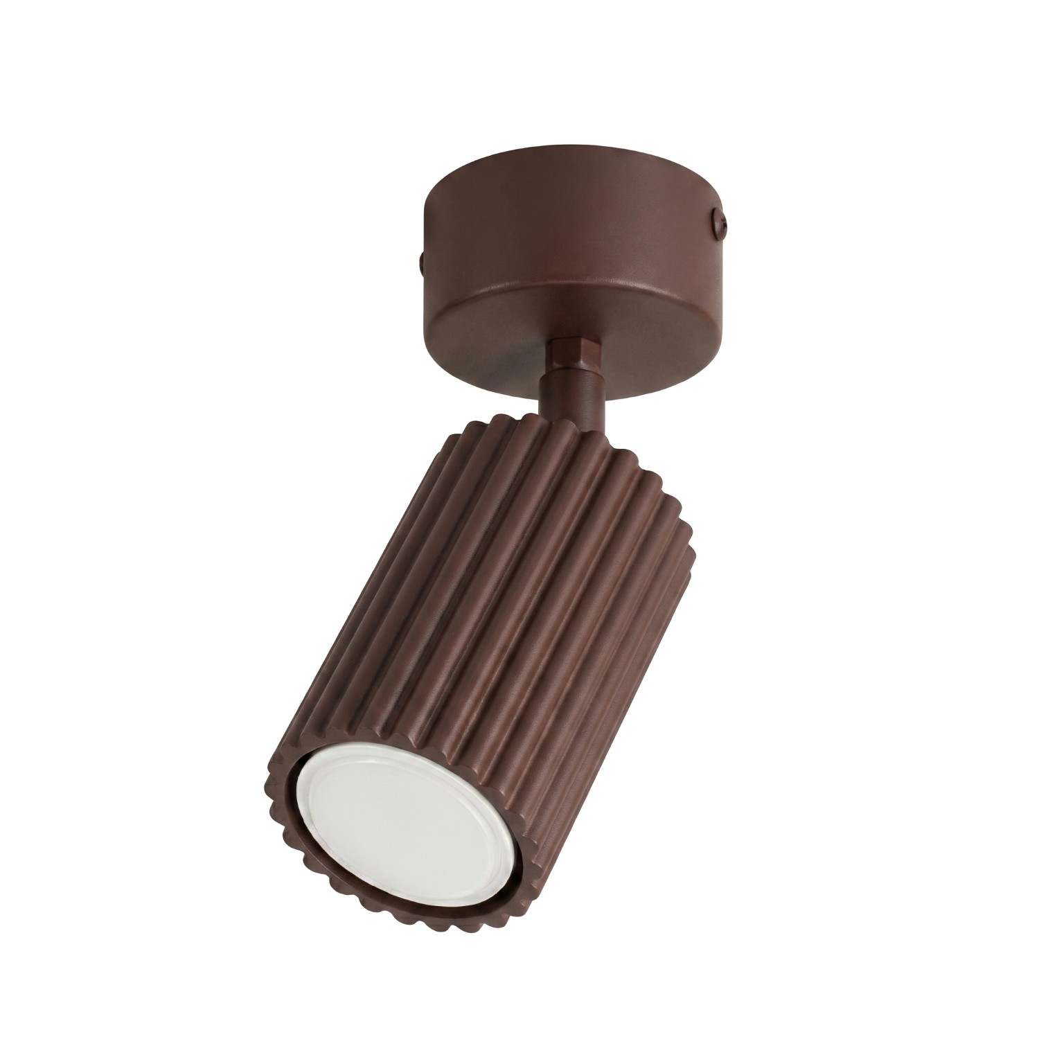 Deckenleuchten Karbon Braun 1xgu10 7cm Aluminium Sollux
