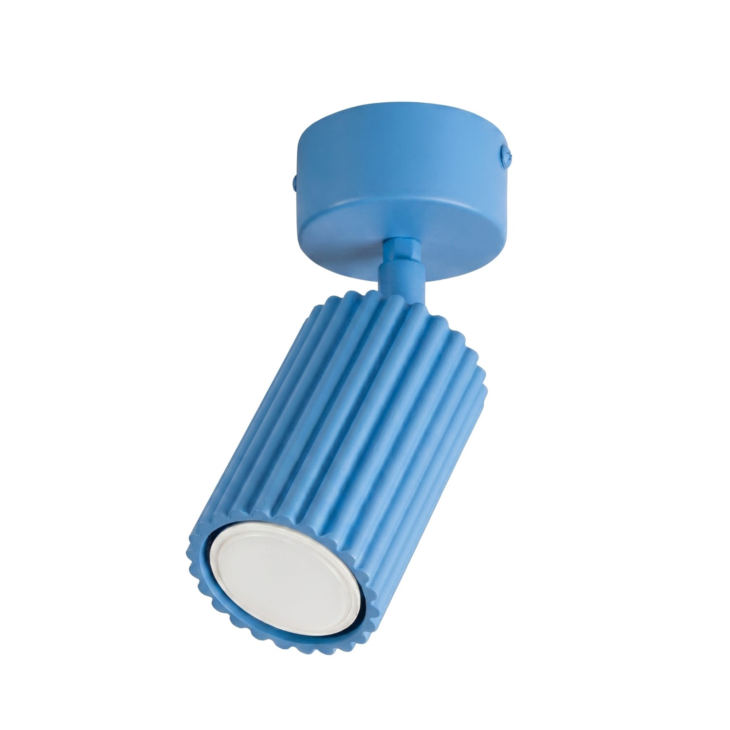 Deckenleuchten Karbon Hellblau 1xgu10 7cm Aluminium Sollux