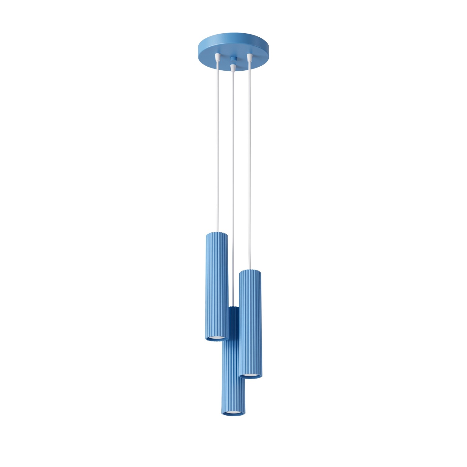 Pendelleuchten Karbon Hellblau 3xgu10 19.5cm Sollux