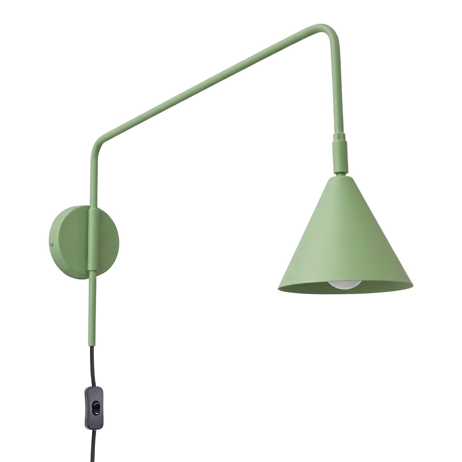Wandleuchten Nox Salbei 1xe14 14cm Stahl Sollux