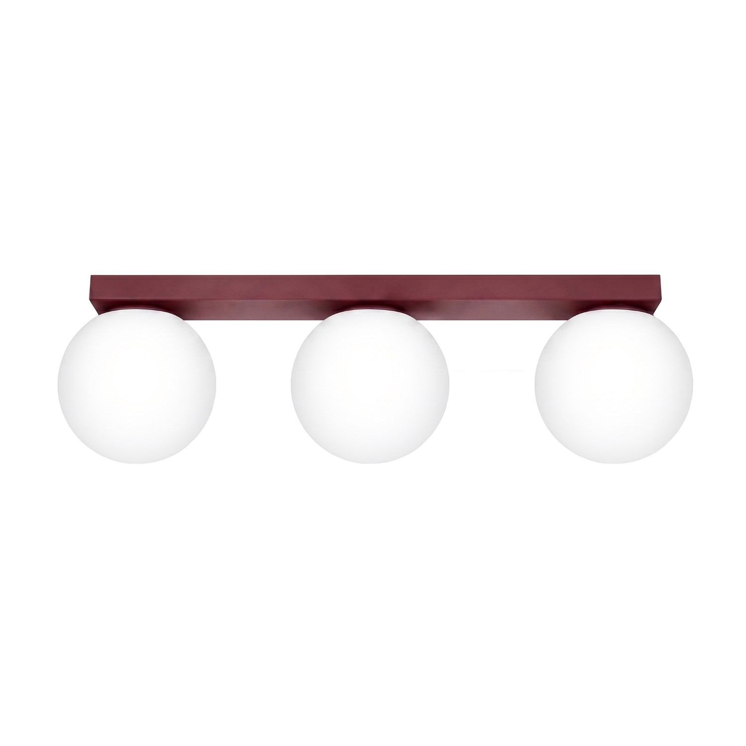 Deckenleuchten Yoli Burgund 3xg9 50cm Stahl Sollux
