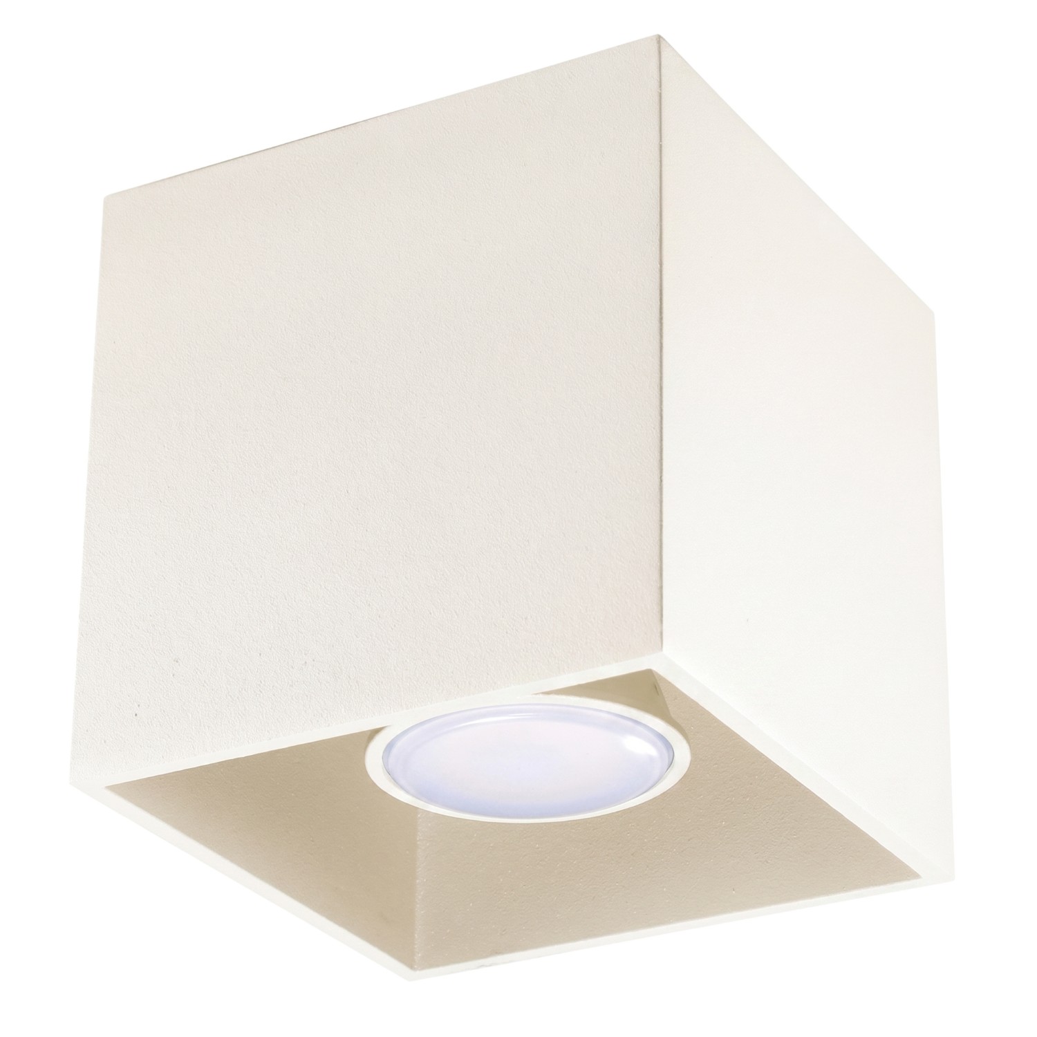 Deckenleuchten Quad Beige 1xgu10 10cm Aluminium Sollux