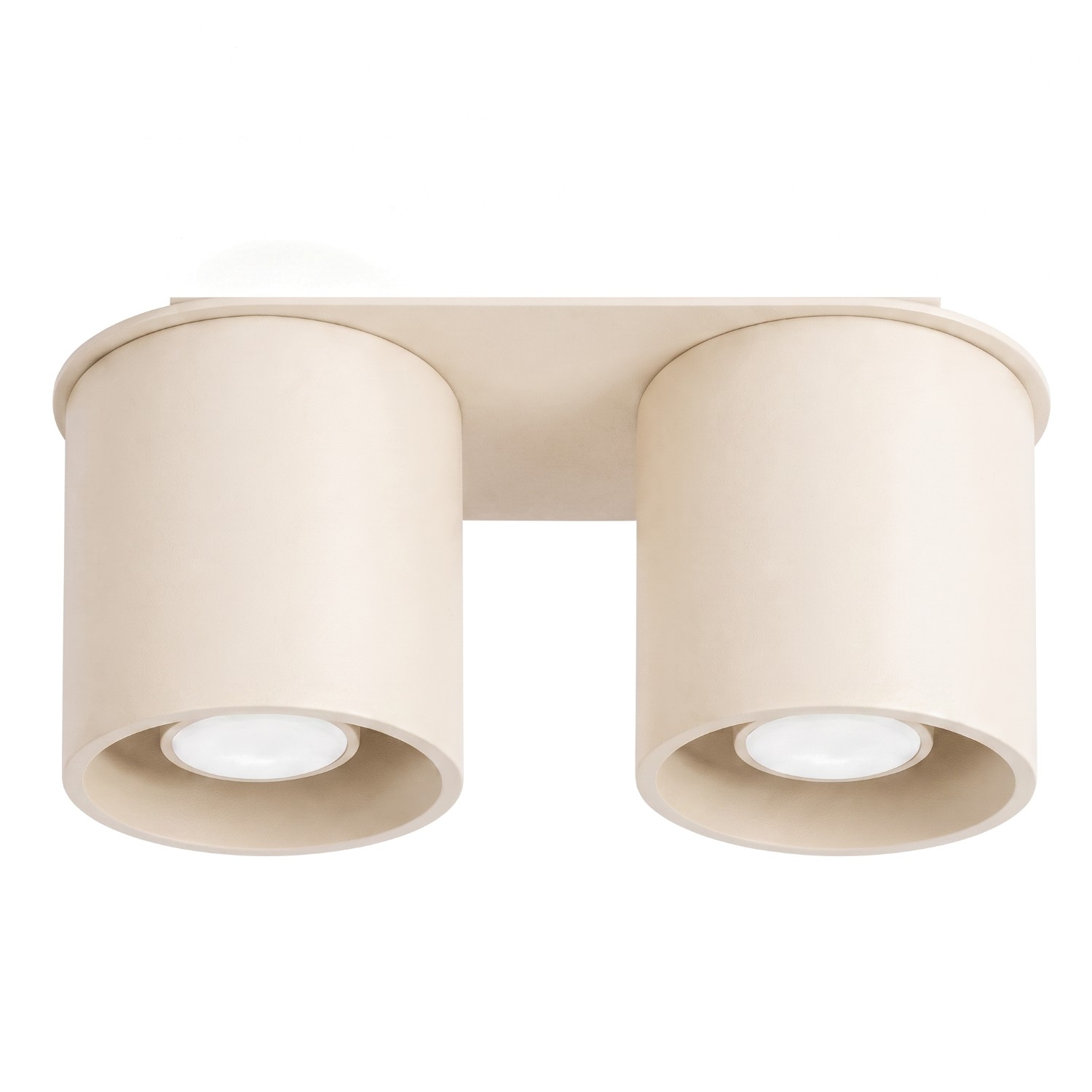 Deckenleuchten Orbis Beige 2xgu10 26cm Aluminium Sollux