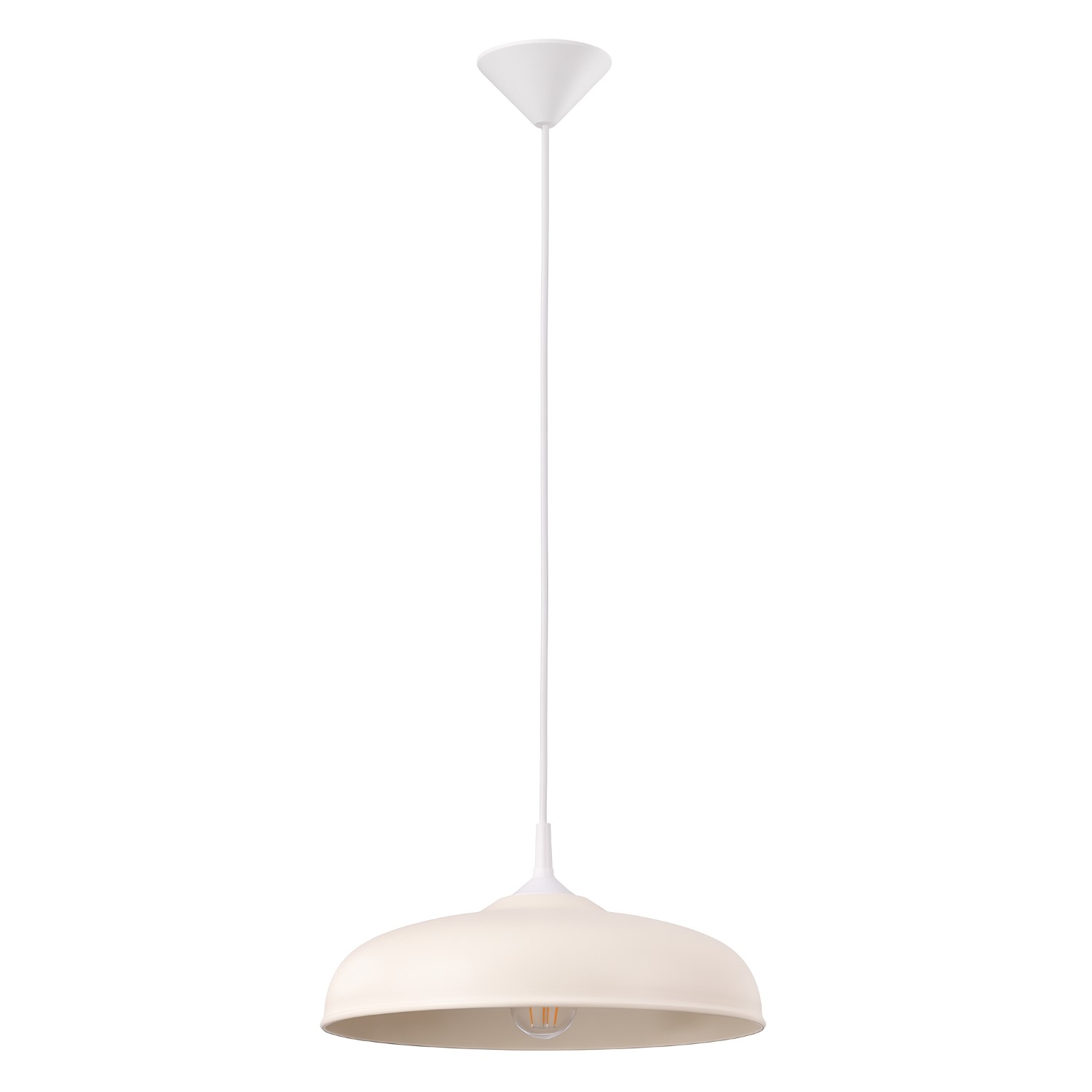 Pendelleuchten Gina Beige 1xe27 38cm Stahl Sollux