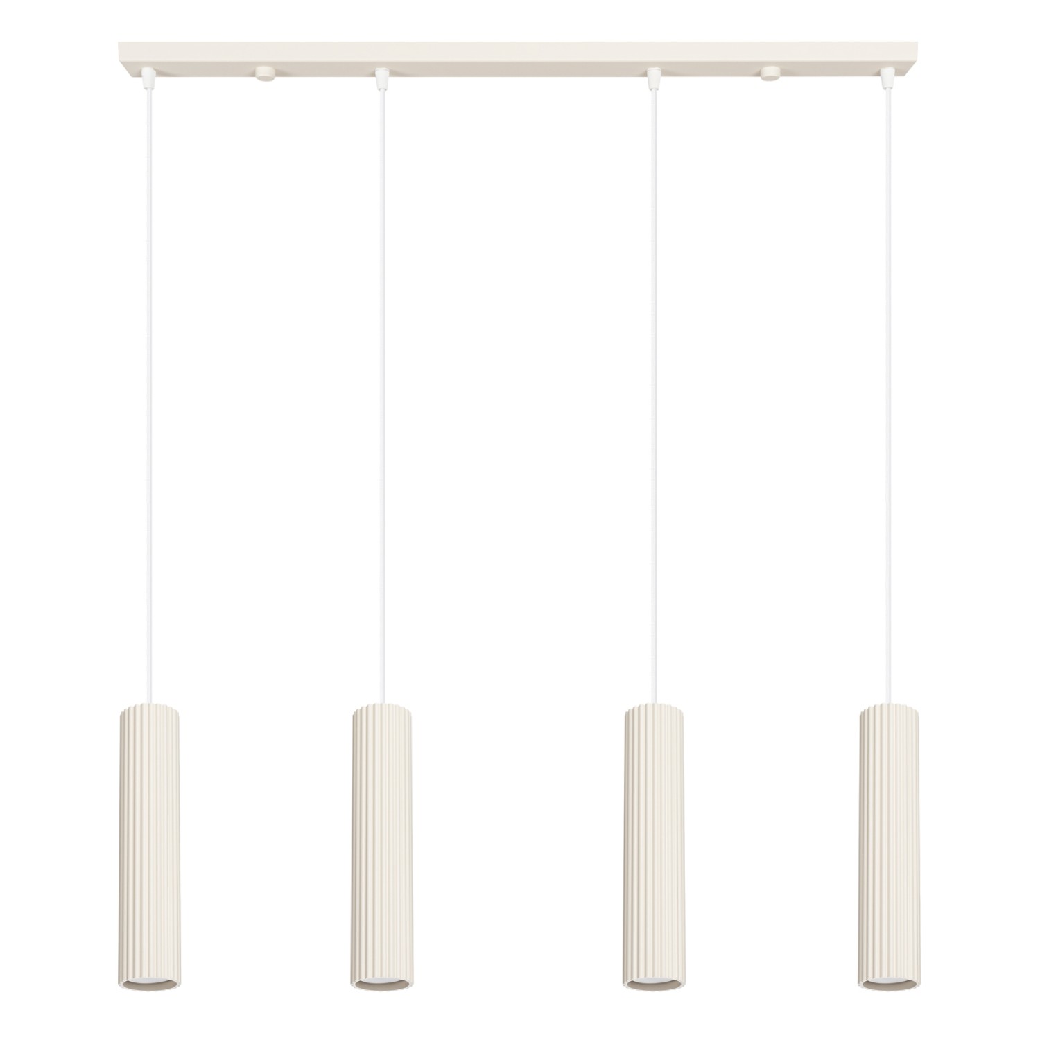 Pendelleuchten Karbon Beige 4xgu10 81cm Aluminium Sollux