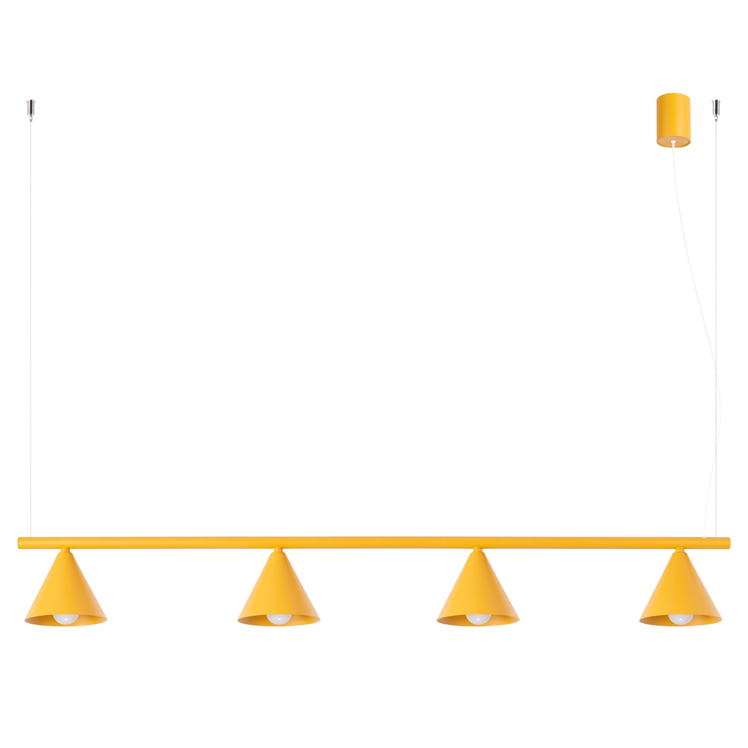 Kronleuchter Nox Gelb 4xe14 122cm Stahl Sollux