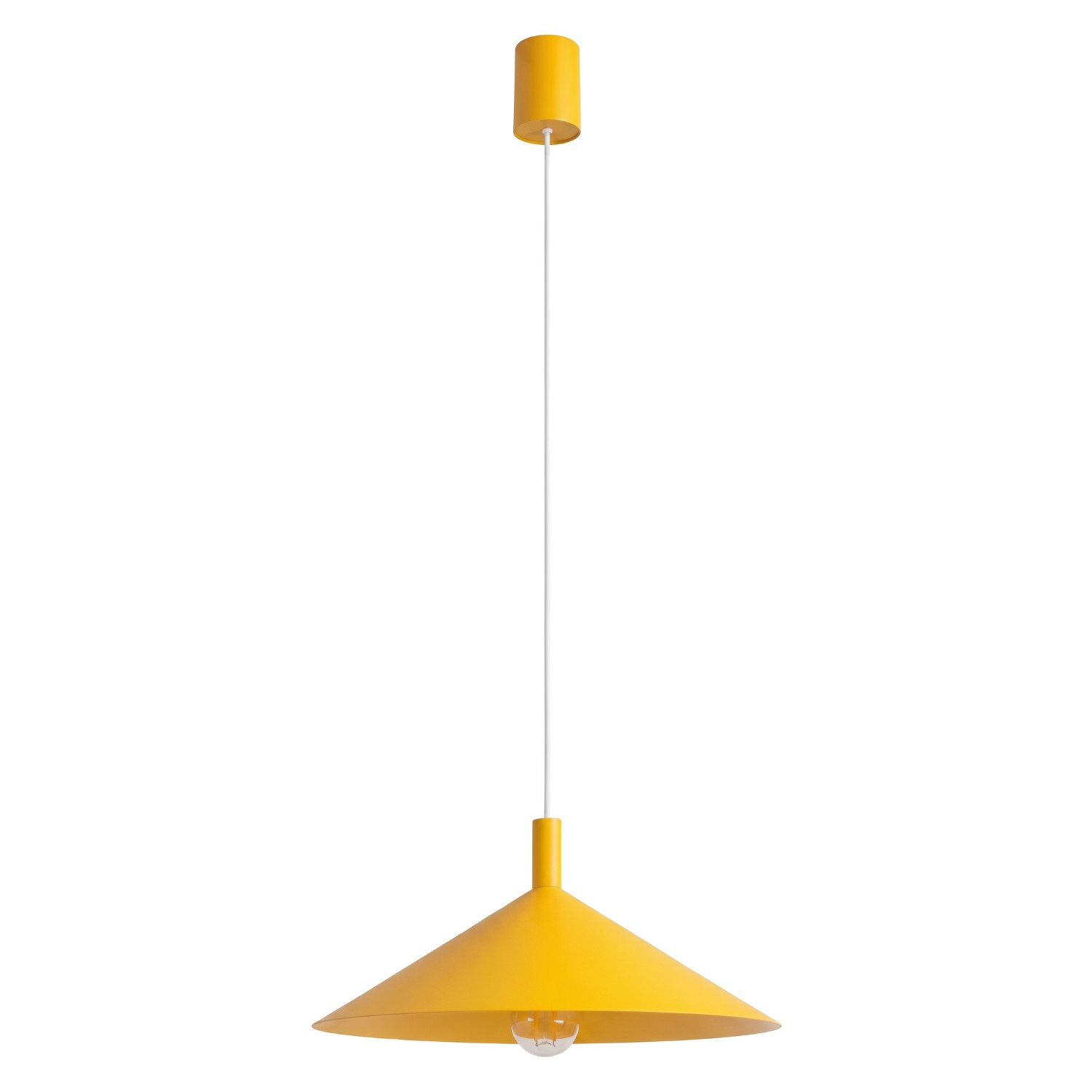 Pendelleuchten Nox Gelb 1xe27 40cm Stahl Sollux