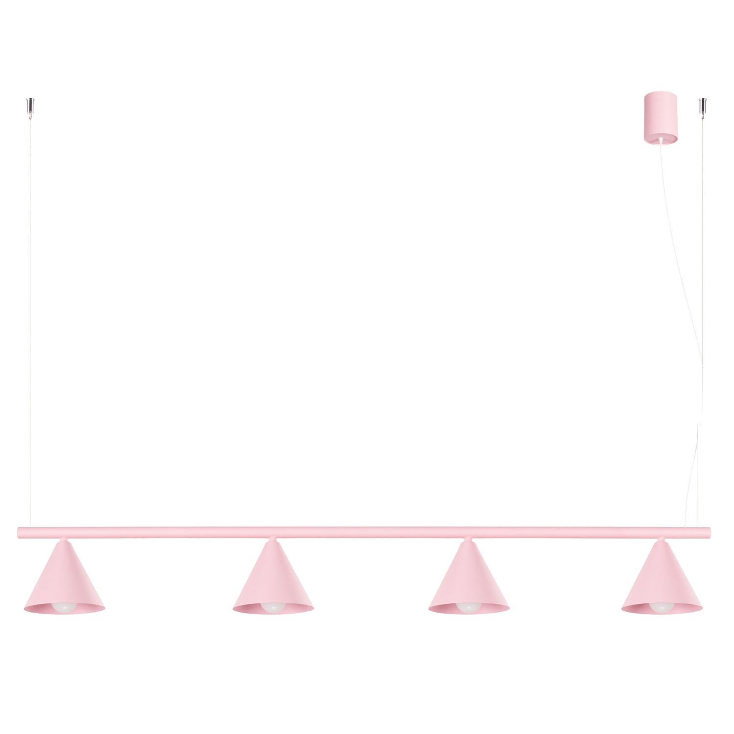 Kronleuchter Nox Rosa 4xe14 122cm Stahl Sollux