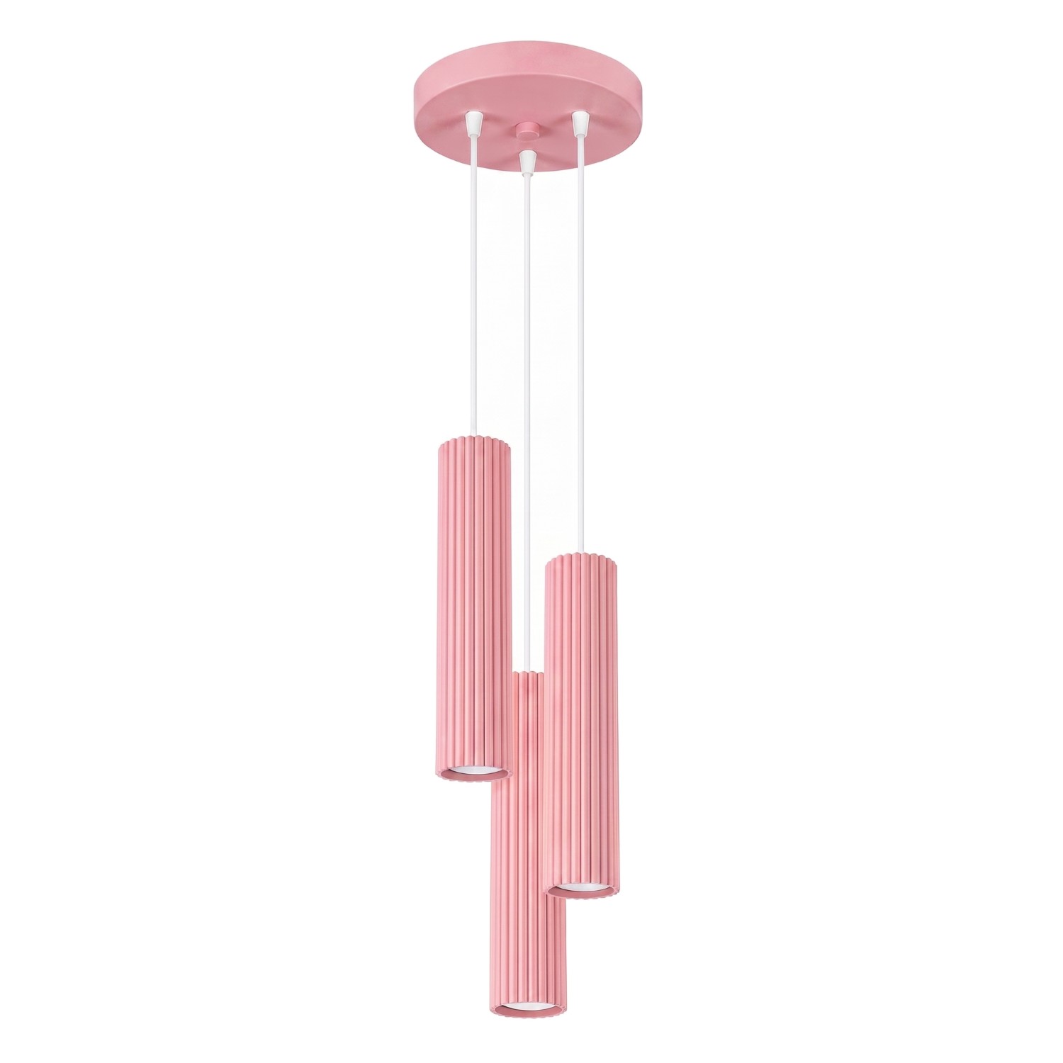 Pendelleuchten Karbon Rosa 3xgu10 19.5cm Aluminium Sollux
