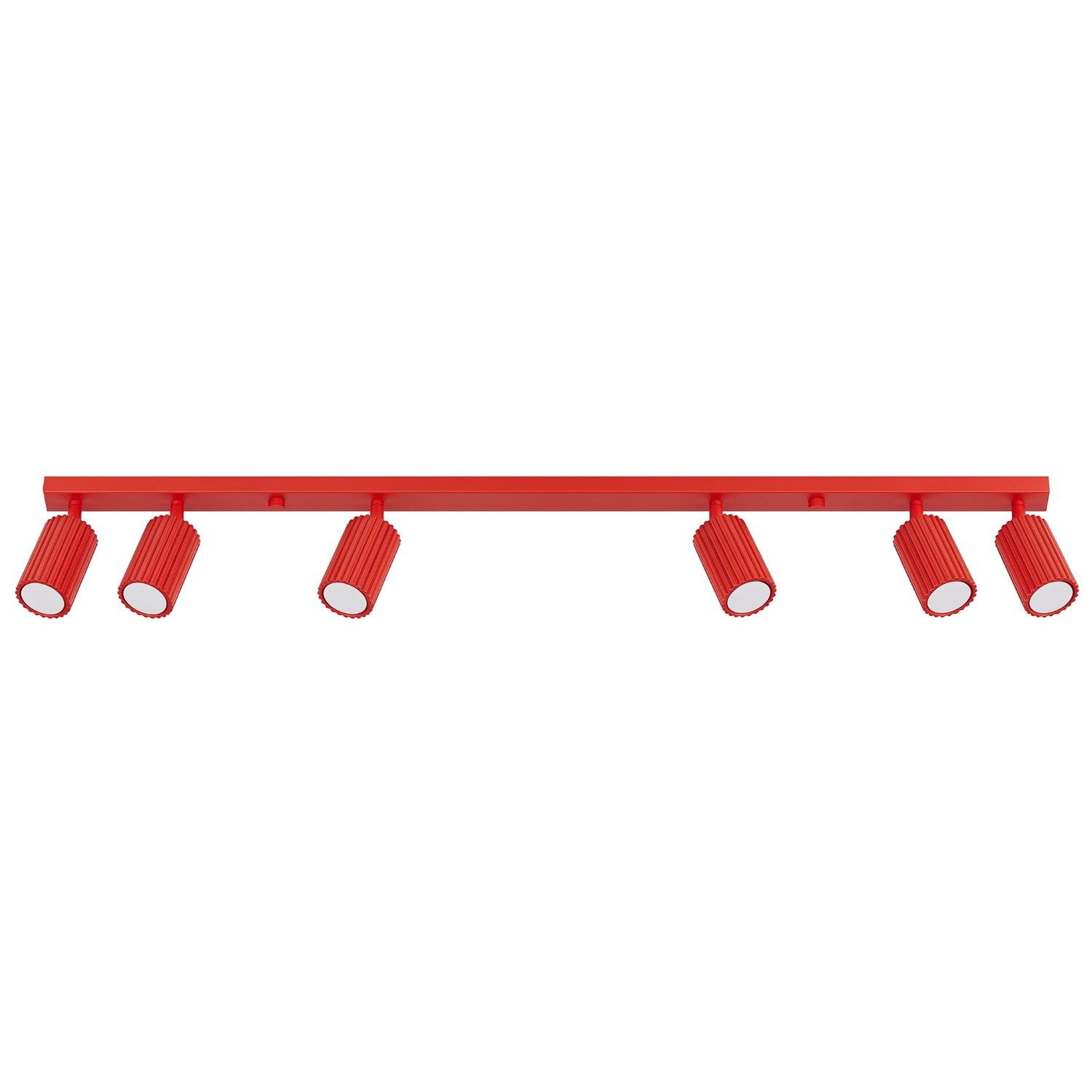 Deckenleuchten Karbon Rot 6xgu10 117cm Aluminium Sollux
