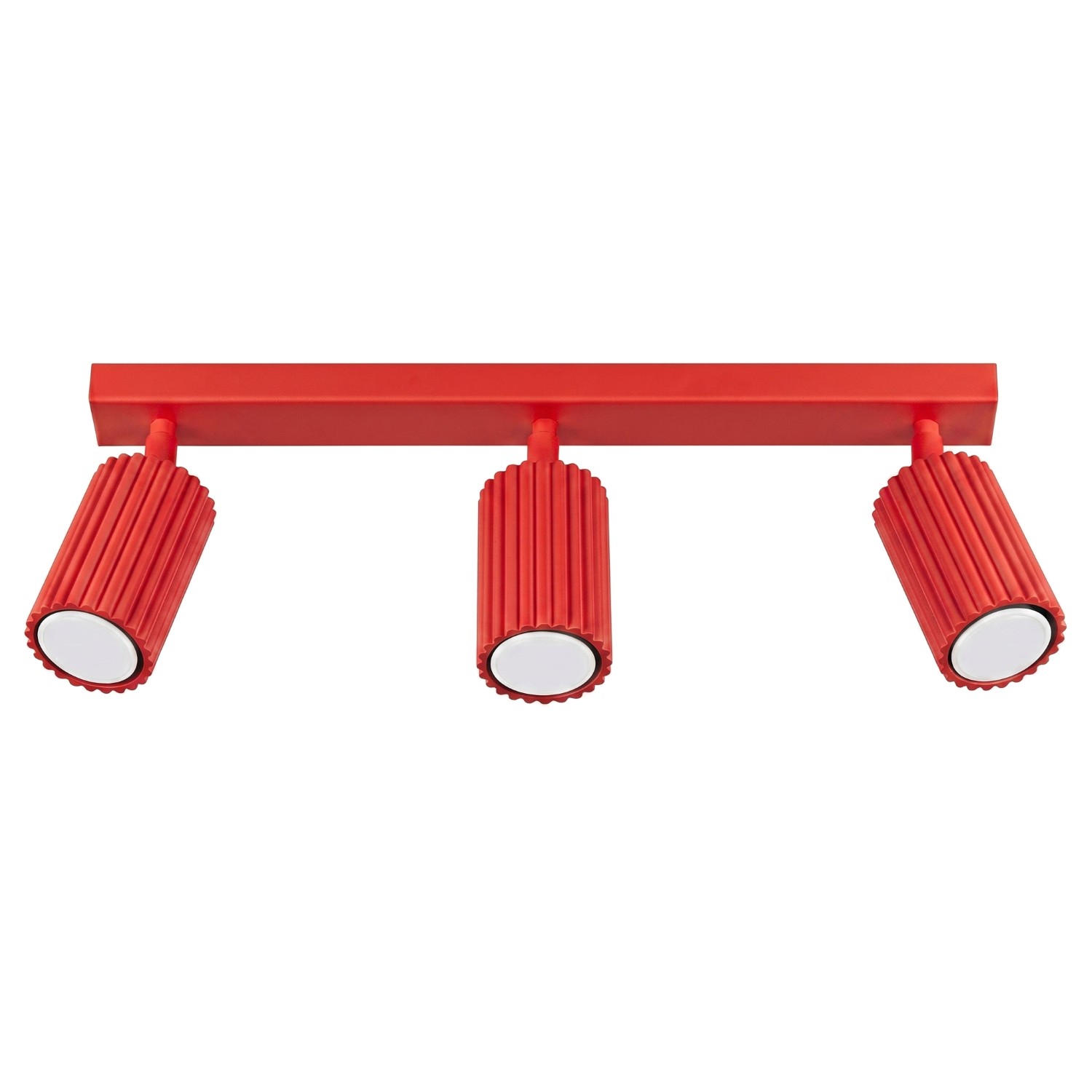 Deckenleuchten Karbon Rot 3xgu10 45cm Aluminium Sollux