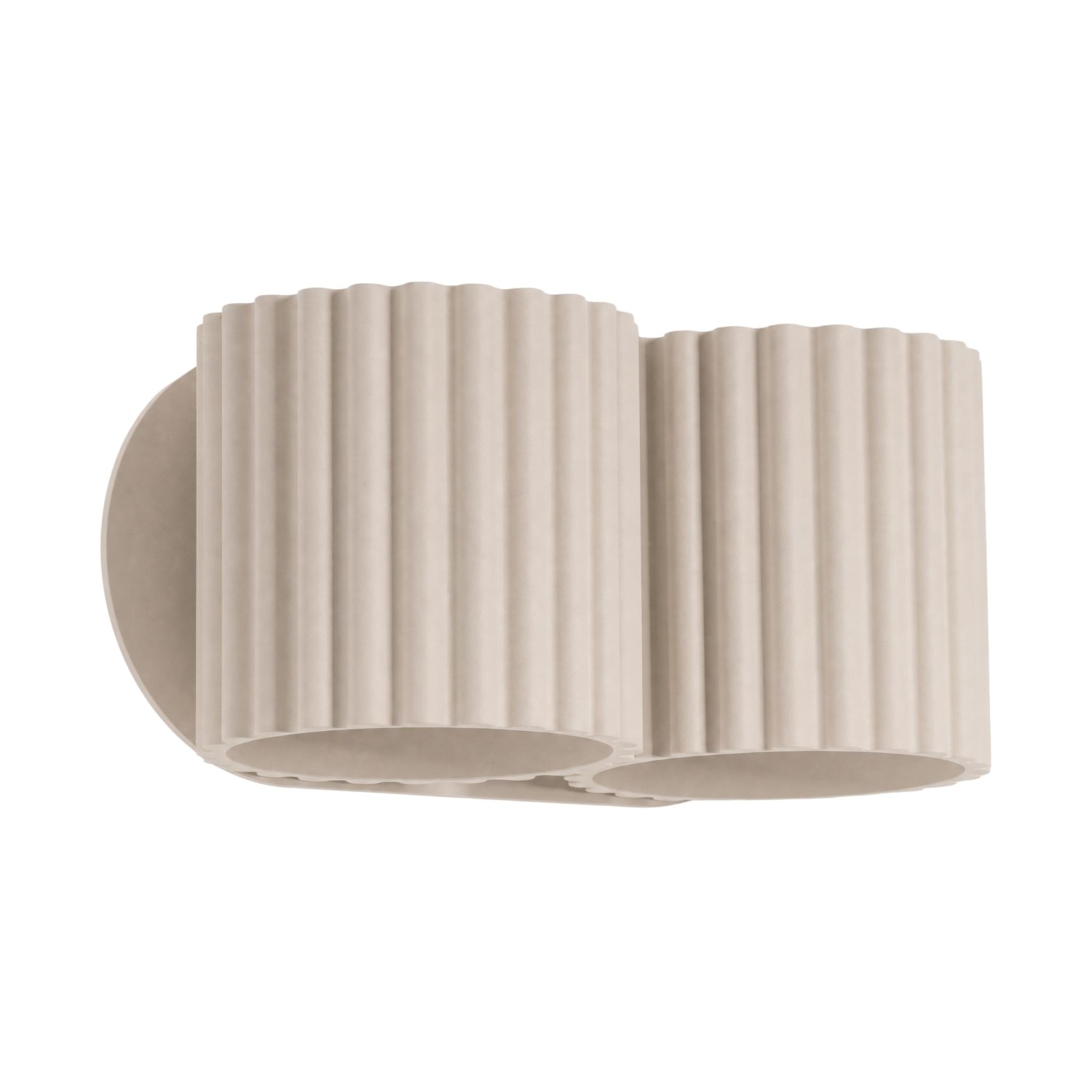 Wandleuchten Aura Taupe 2xg9 21cm Aluminium Sollux